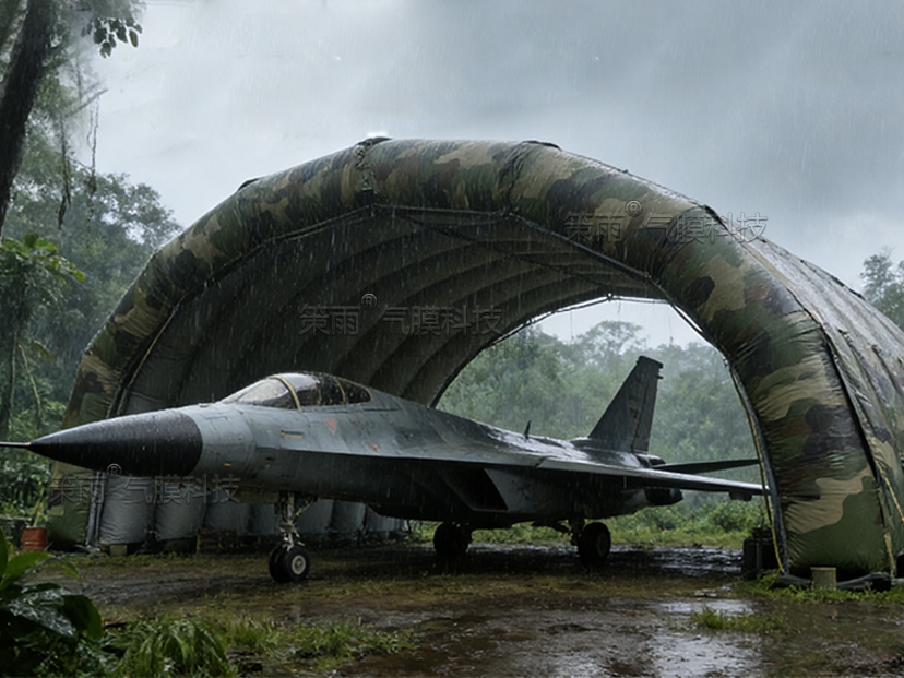 丛林迷彩充气机库帐篷